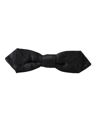 Multicolor fantasy silk adjustable neck bow tie by Dolce & Gabbana featuring vibrant, patterned fabric and a sleek bow design.