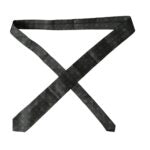 Dark gray silk men's tie with fantasy pattern, adjustable design by Dolce & Gabbana, stylish accessory for formal wear
