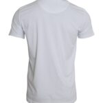 White cotton roundneck short sleeve T-shirt by Dolce & Gabbana, displayed flat with visible stitching and simple design.