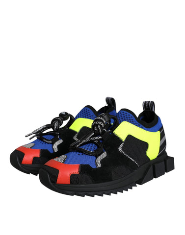 Multicolor mesh Sorrento trekking sneakers by Dolce & Gabbana with durable sole and stylish design.
