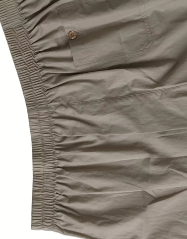Brown cotton regular boxer shorts underwear by Dolce & Gabbana laid flat, showing waistband and soft fabric texture.