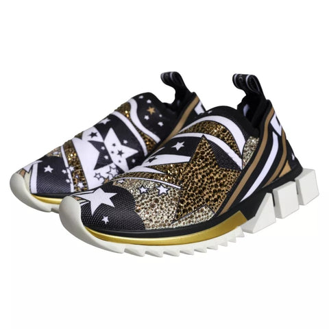 Multicolor Comet Star Print Sorrento Sneakers by Dolce & Gabbana with vibrant star patterns and sleek sneaker design