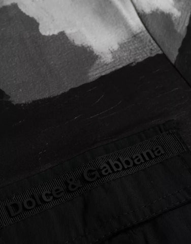 Multicolor camouflage cotton crewneck T-shirt by Dolce & Gabbana, featuring a bold camouflage pattern and classic crewneck design.