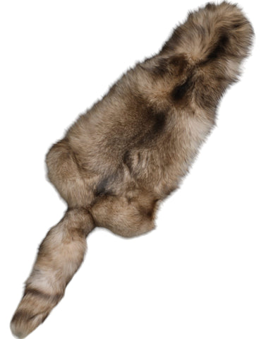 Brown frost fox fur neck warmer winter scarf by Dolce & Gabbana, showcasing soft fur and stylish design.