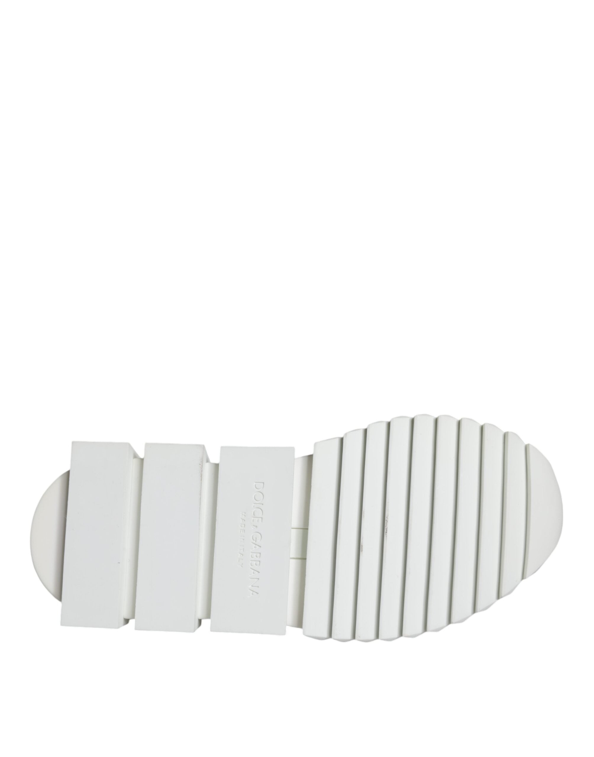 White mesh Sorrento trekking sneakers by Dolce & Gabbana, featuring breathable fabric and sporty design for outdoor activities.