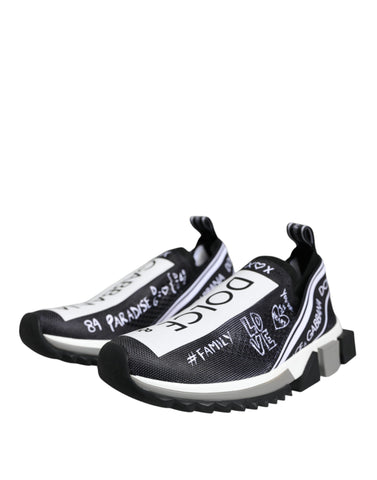 Dolce & Gabbana Black and White Sorrento low top sneakers with stylish design and comfortable fit.