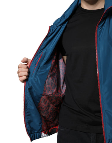 Multicolor polyester full zip jacket by Dolce & Gabbana featuring vibrant colors and a stylish design.