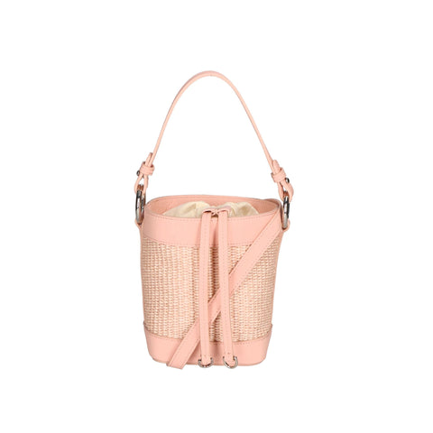 Jag Couture London New York Gave Lux GLX220516623FBG-506_S13_ROSA fashion handbag with pink leather and gold hardware.
