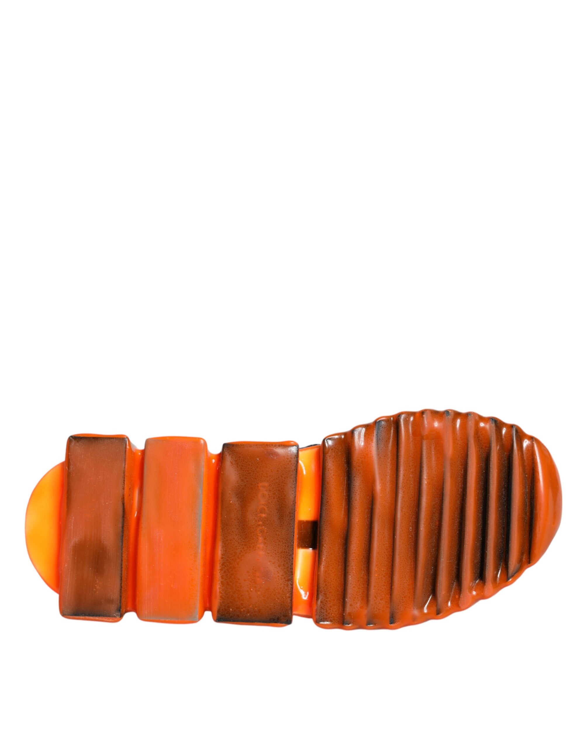 Black and orange Sorrento slip-on sneakers by Dolce & Gabbana with sleek design and casual style.
