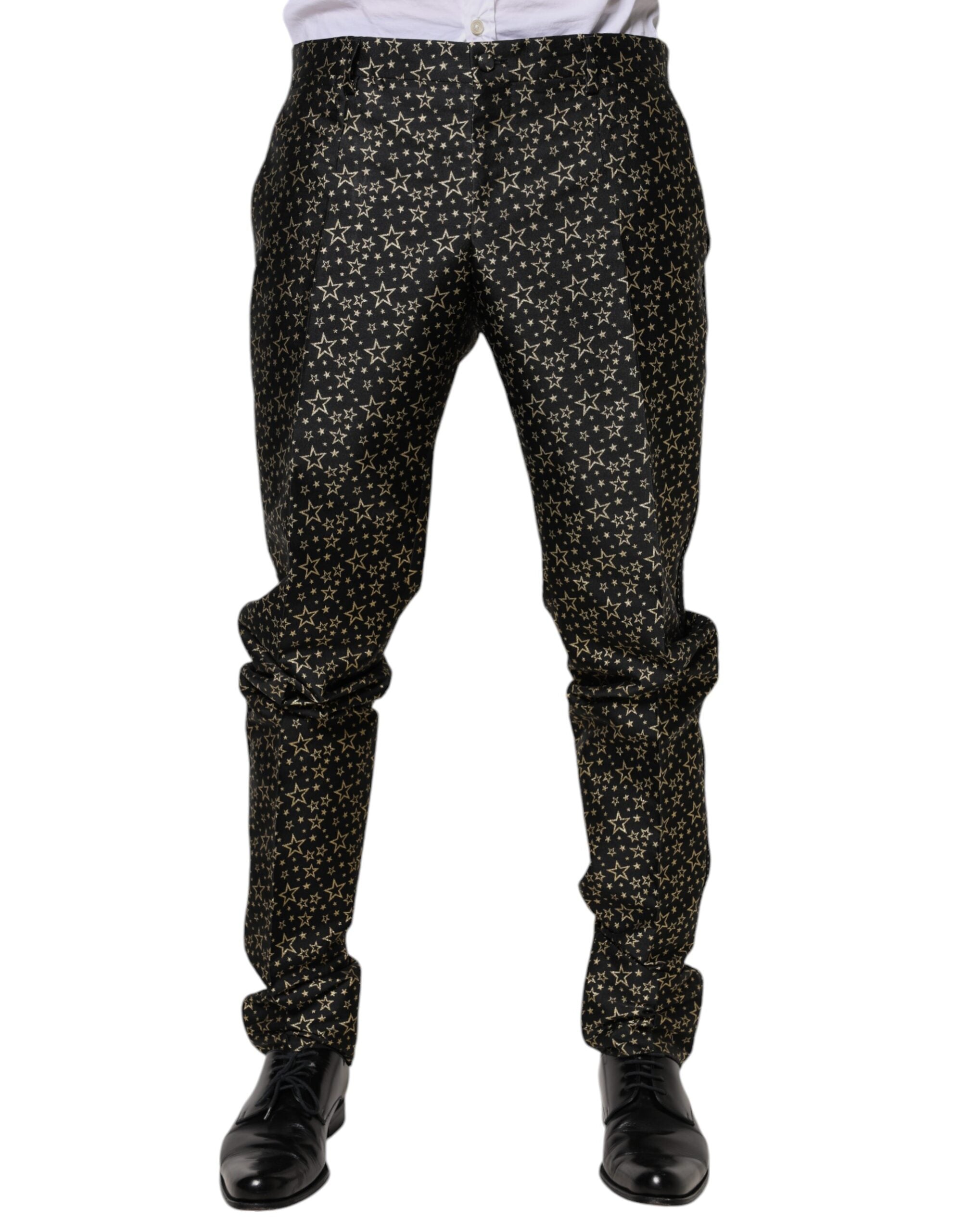 Dark Gray Stars Jacquard SICILIA 2 Piece Suit
