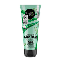 Organic Shop Aloe Mascarilla Facial Overnight 75ml Jag Couture London - New York