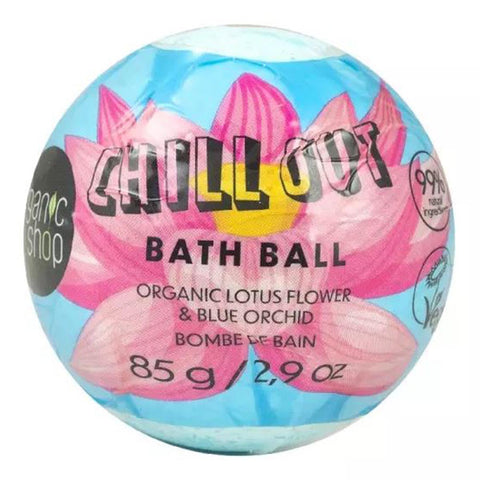 Natura Siberica Chill Out bath bomb in 85g with natural ingredients, designed for relaxing bath experiences.