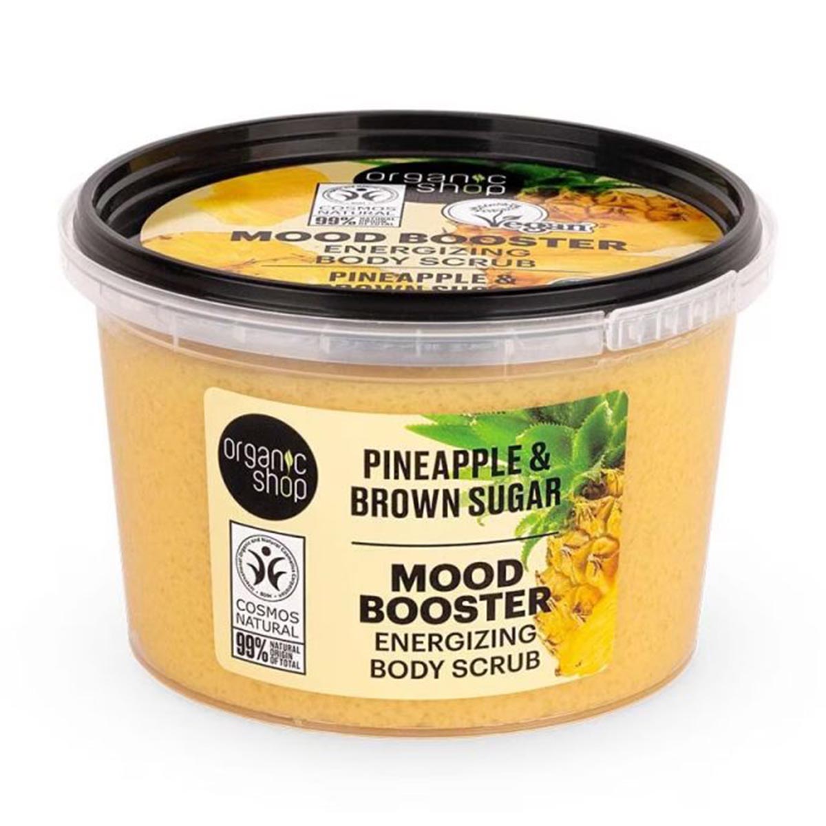 Organic Shop Mood Booster Piña Exfoliante Corporal Energizante 250ml Jag Couture London - New York