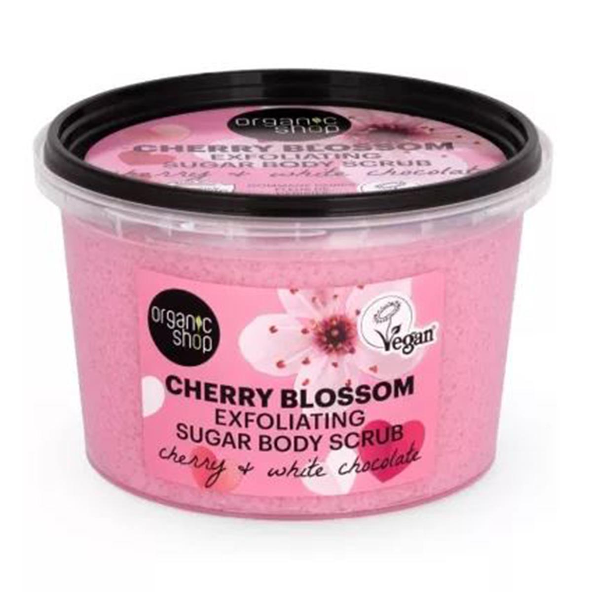 Organic Shop Cherry Blossom Azucar Exfoliante Corporal 250ml Jag Couture London - New York