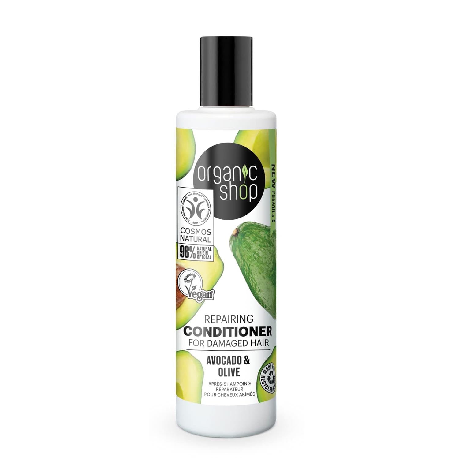 Organic Shop Avocado Repairing Acondicionador Cabello Dañado 280ml Jag Couture London - New York