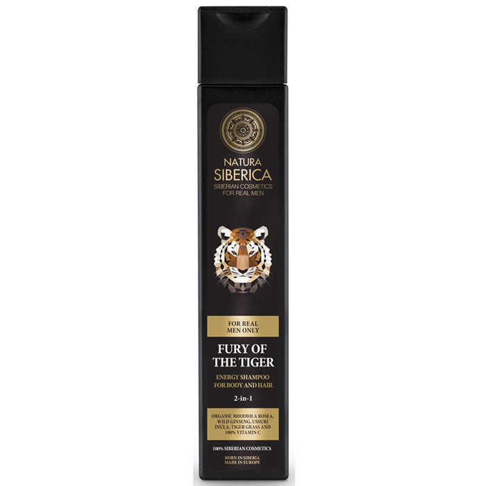Natura Fury Of The Tiger Energy Shampoo For Body And Hair 2 In 1 250ml
