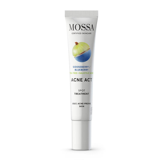 Mossa Cosmetics Mossa Acne Act Tratamiento Anti-Acne Blueberry 15ml Jag Couture London - New York