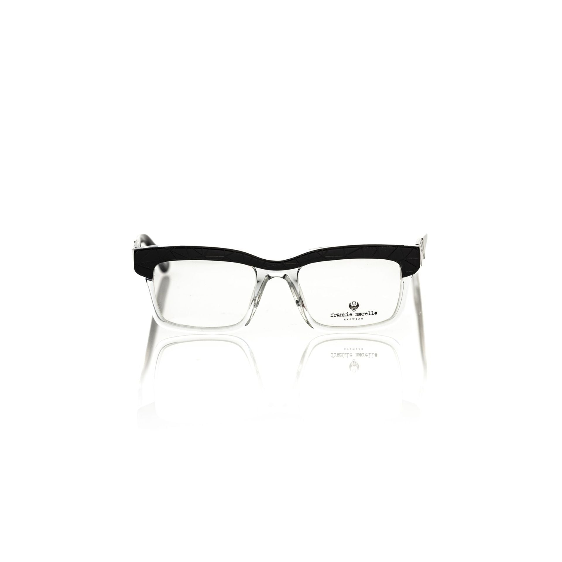 Frankie Morello FEMF8026UV_O892NEROSOPRAMOTIVO sunglasses with black frame and dark tinted lenses, stylish and modern eyewear.