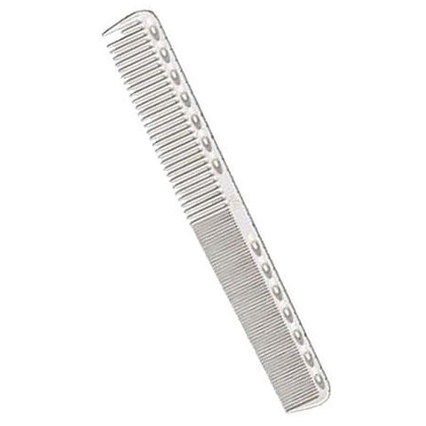 White Artero Y.S. Park guide comb, 180mm length, designed for professional hair styling and cutting by Jag Couture London.