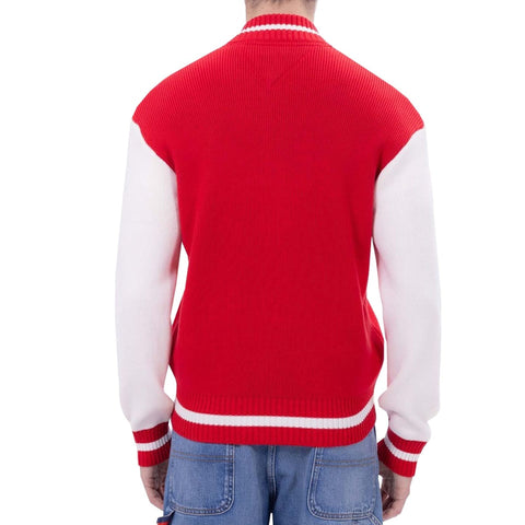 Tommy Hilfiger X073_DM0DM20306-_XME denim jacket from Jag Couture London - New York, shown on a hanger with a plain background.