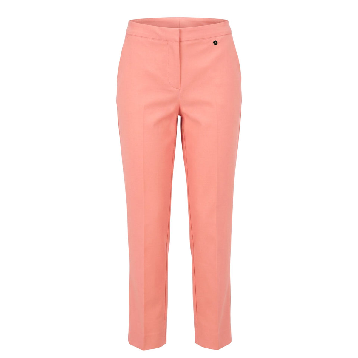 Trussardi jeans with flamingo embroidery, stylish denim pants for men by Jag Couture London New York, front view showing design details.