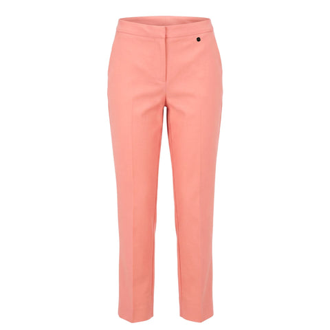Trussardi jeans with flamingo embroidery, stylish denim pants for men by Jag Couture London New York, front view showing design details.