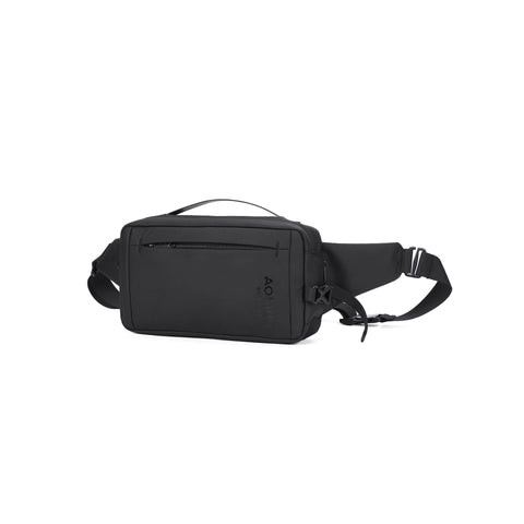 Aoking SY4002-BLACK black handbag by Jag Couture London - New York, showing front view with sleek design and sturdy handles.