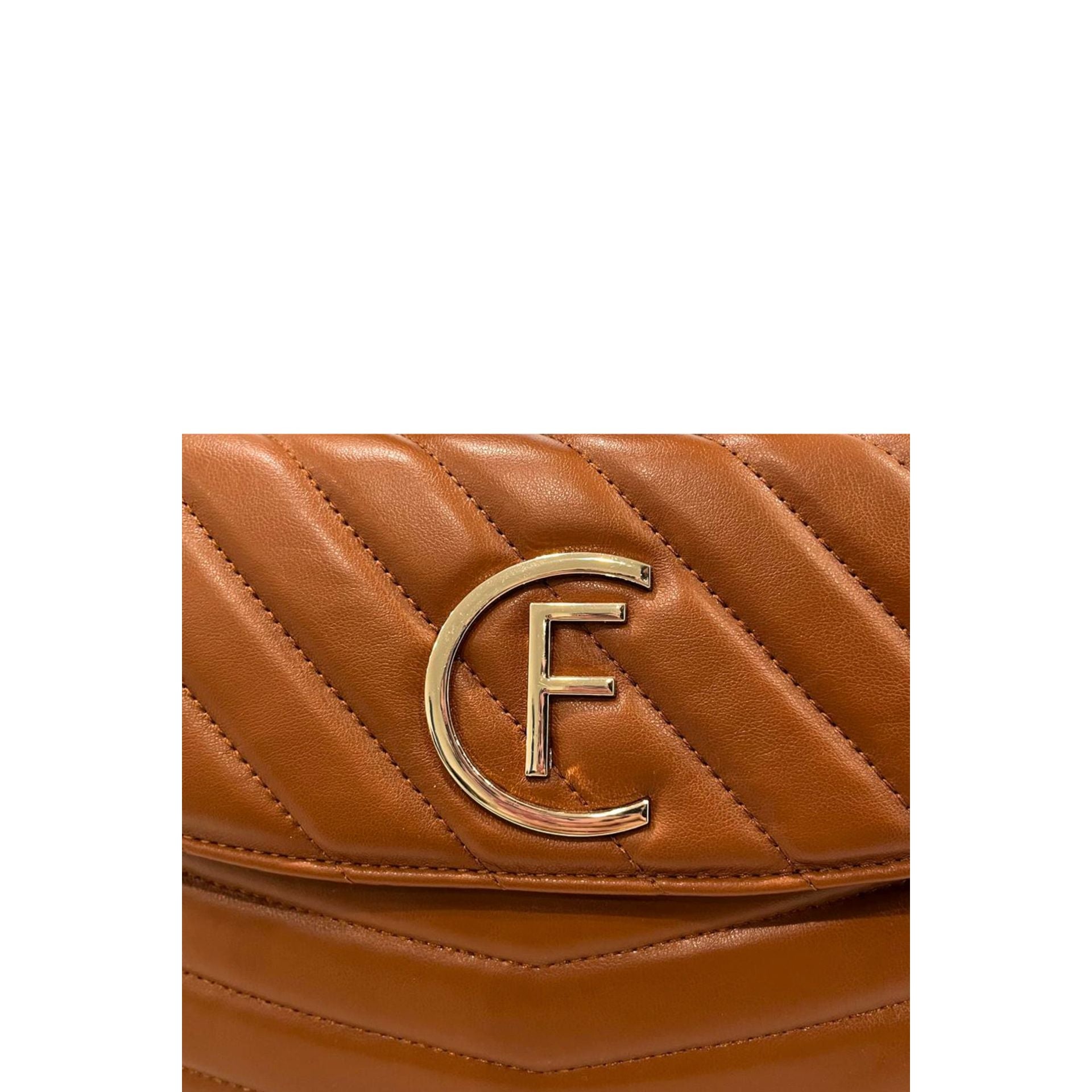 Cristinaeffe CF24FW026_CUOIO handbag by Jag Couture London - New York, featuring a close-up of the luxury leather bag's texture and design.