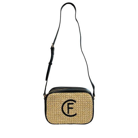 Cristinaeffe CF22702 beige handbag by Jag Couture London - New York, showcasing sleek design and textured leather exterior.