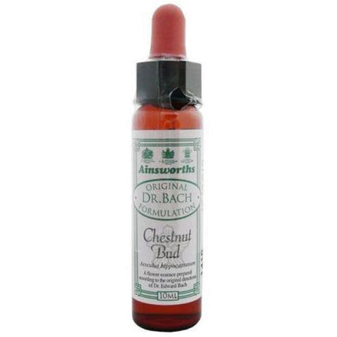 Bottle of Santiveri Bach Chestnut Bud 10ml homeopathic remedy by Jag Couture London New York, with the product label visible.