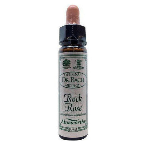 Santiveri Bach Rock Rose 10ml bottle, natural herbal remedy, with label showing product details, placed on a neutral background.