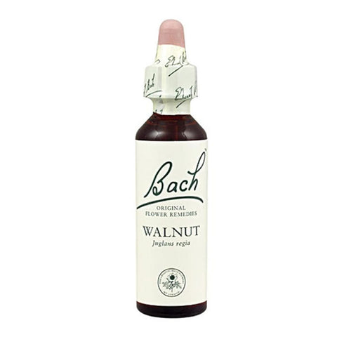 Santiveri Bach Walnut 10ml herbal remedy bottle with dropper, natural product for wellness, by Jag Couture London New York.