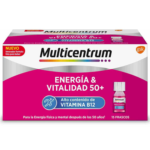 Multicentrum Energy &amp; Vitality 50+ 15x7ml - Jag Couture London - New York