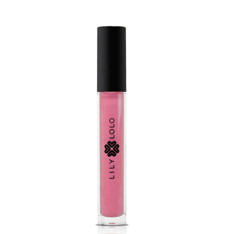 Lily Lolo English Rose lip gloss by Jag Couture London - New York, 4g, with the gloss applicator visible in the image.