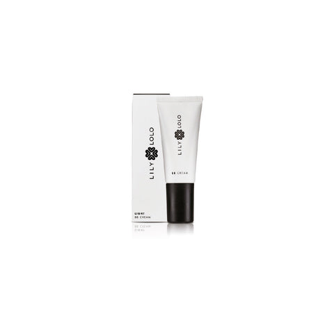 Lily Lolo BB Cream Light in 40ml tube, featuring natural beige shade, smooth texture, and lightweight formula for even skin tone.