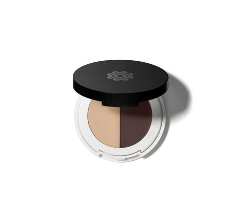 Jag Couture London Lily Lolo Duo Sombra Ojos Compacto in Medium, eyeshadow palette with two shades in sleek compact packaging