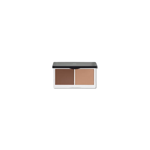 Lily Lolo Sculp y Glow Duo compact with natural shades for highlighting and contouring, branded by Jag Couture London - New York