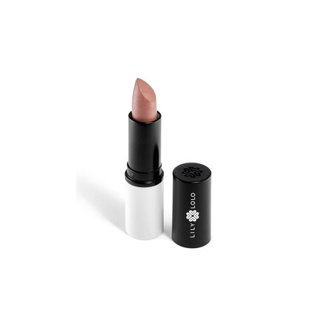 Jag Couture London New York Lily Lolo natural lipstick bar in neutral shade, sleek packaging and smooth texture.
