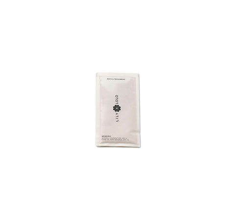 Jag Couture London New York Lily Lolo compact makeup refill in Bon Bon shade, featuring a sleek, portable powder case.