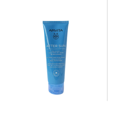 Apivita After Sun Refreshing & Soothing Cream-Gel for face and body, 100ml, with natural ingredients and cooling texture