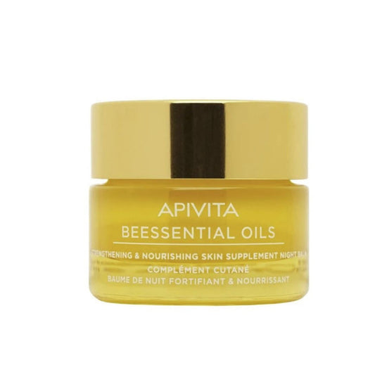 Apivita Beessential Strengthening &amp; Nourishing Skin Supplement Night Balm  15ml Jag Couture London - New York