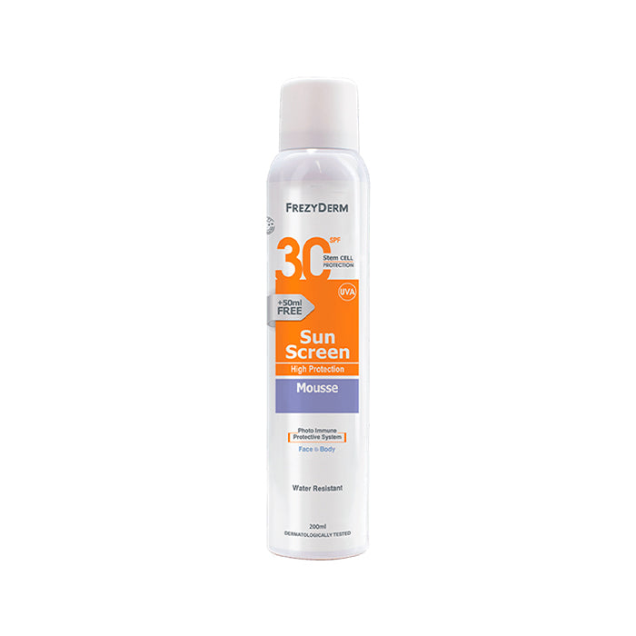 Frezyderm Sun Screen Mousse Spf30+ 200ml Jag Couture London - New York