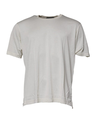 Off White Crew Neck Short Sleeve T-shirt