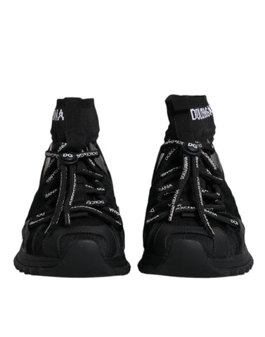 Black Sorrento Socks Logo Sneakers Shoes