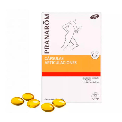 Pranarom Articulations Bio 30 caps bottle with label, showing natural supplement for joint health from Jag Couture London New York