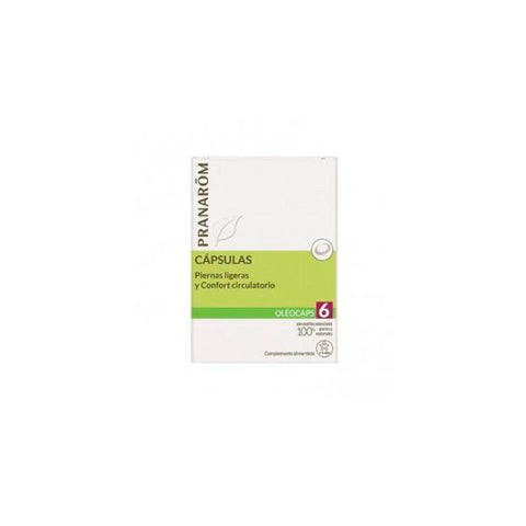 Pranarôm Science Oléocaps Light Legs & Circulatory Comfort capsules, 30-count, with fresh herbal capsules for circulation support