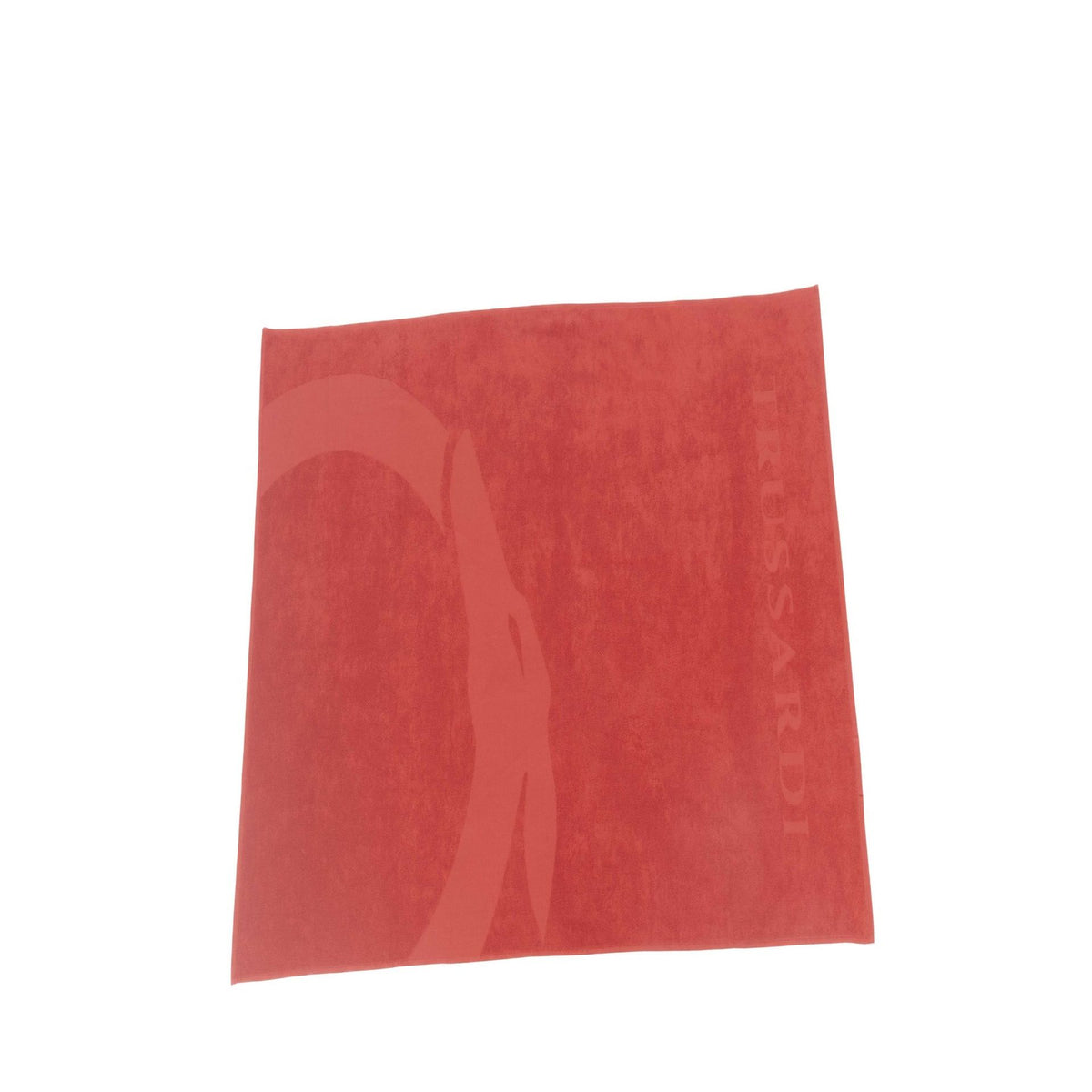 Red Trussardi beachwear TRU2MTW01 from Jag Couture London-New York, featuring stylish summer swimwear with bold design.