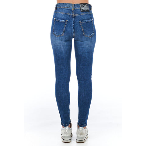 Jag Couture London denim jacket from Frankie Morello FWCS9206JE_B02, stylish blue denim with classic design details.