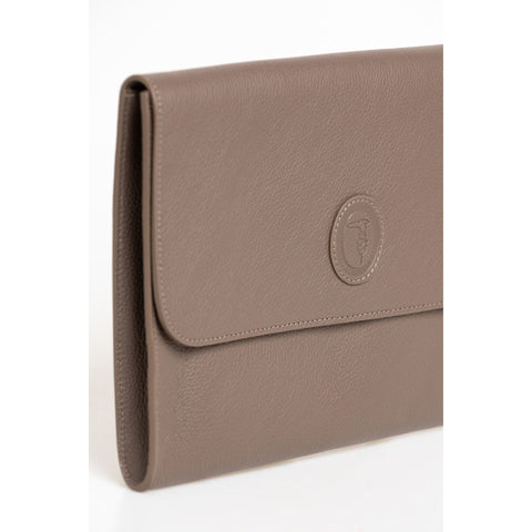 Elegant Trussardi 72B000432Y000062_B267Mud handbag by Jag Couture London - New York, showing its stylish design and textured material.