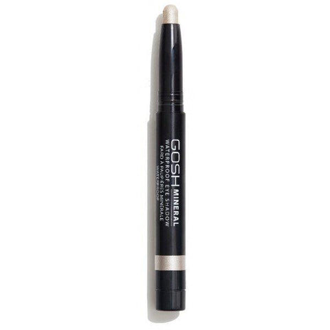 Jag Couture London mineral waterproof eye shadow in Pearly White, showcasing a shimmering white eyeshadow compact.